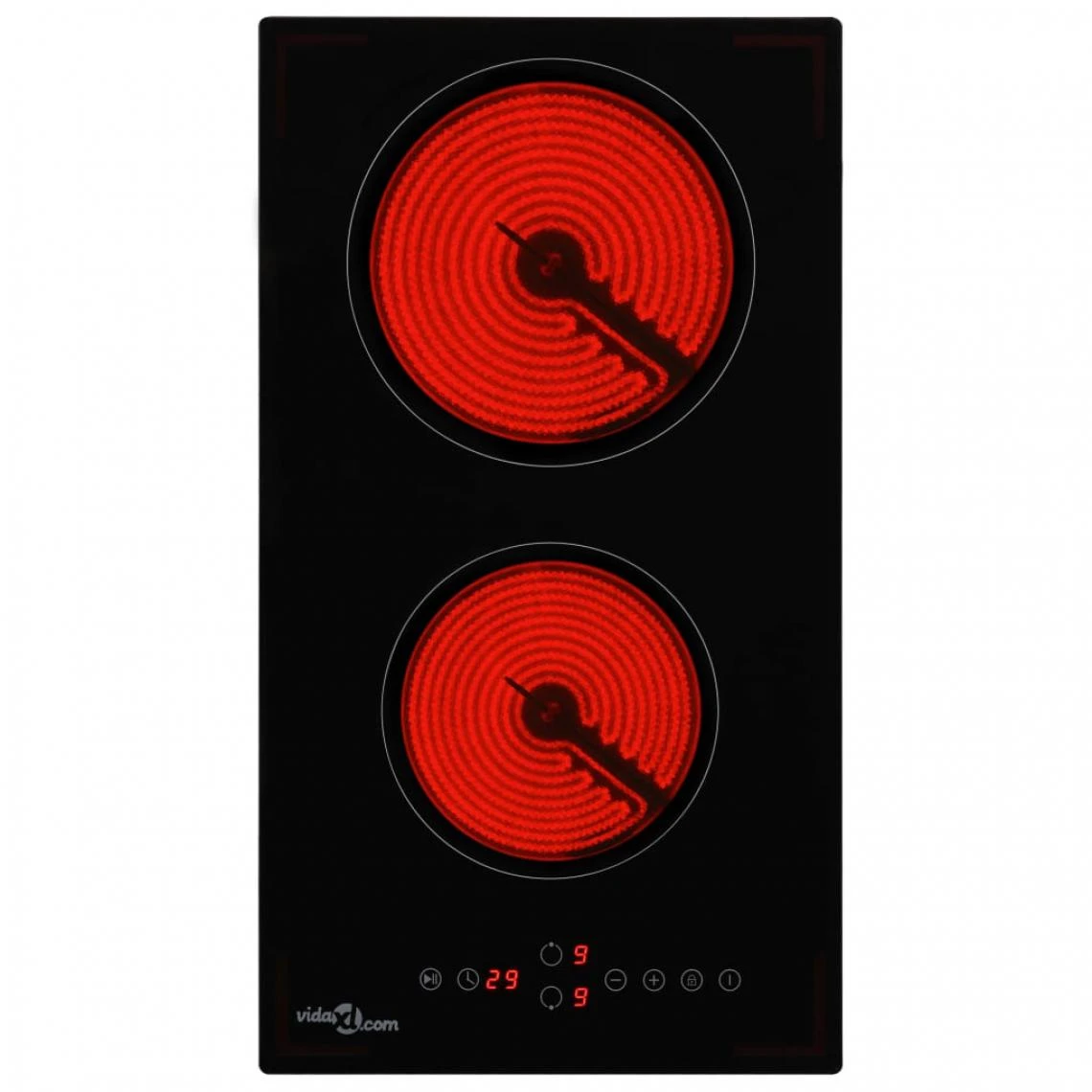 VidaXL Plaque De Cuisson Céramique 2 Brûleurs Contrôle Tactile 3000... – Image 3