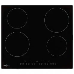 VidaXL Plaque De Cuisson Céramique 4 Brûleurs Contrôle Tactile 6000...
