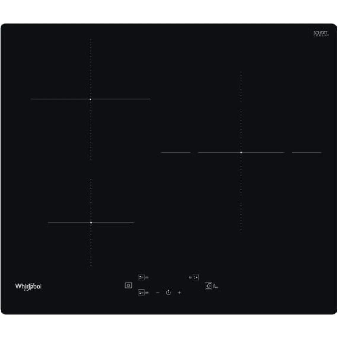 Whirlpool WS Q9160 NE Table De Cuisson 7200W Electrique 3 Foyers Vitrocéramique...