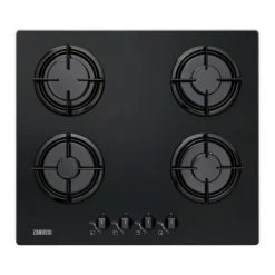 Zanussi ZGO65414BA Table De Cuisson Alimenté Au Gaz Encastré Acier Inoxydabl...