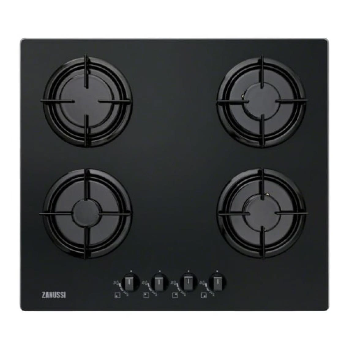 Zanussi ZGO65414BA Table De Cuisson Alimenté Au Gaz Encastré Acier Inoxydabl...